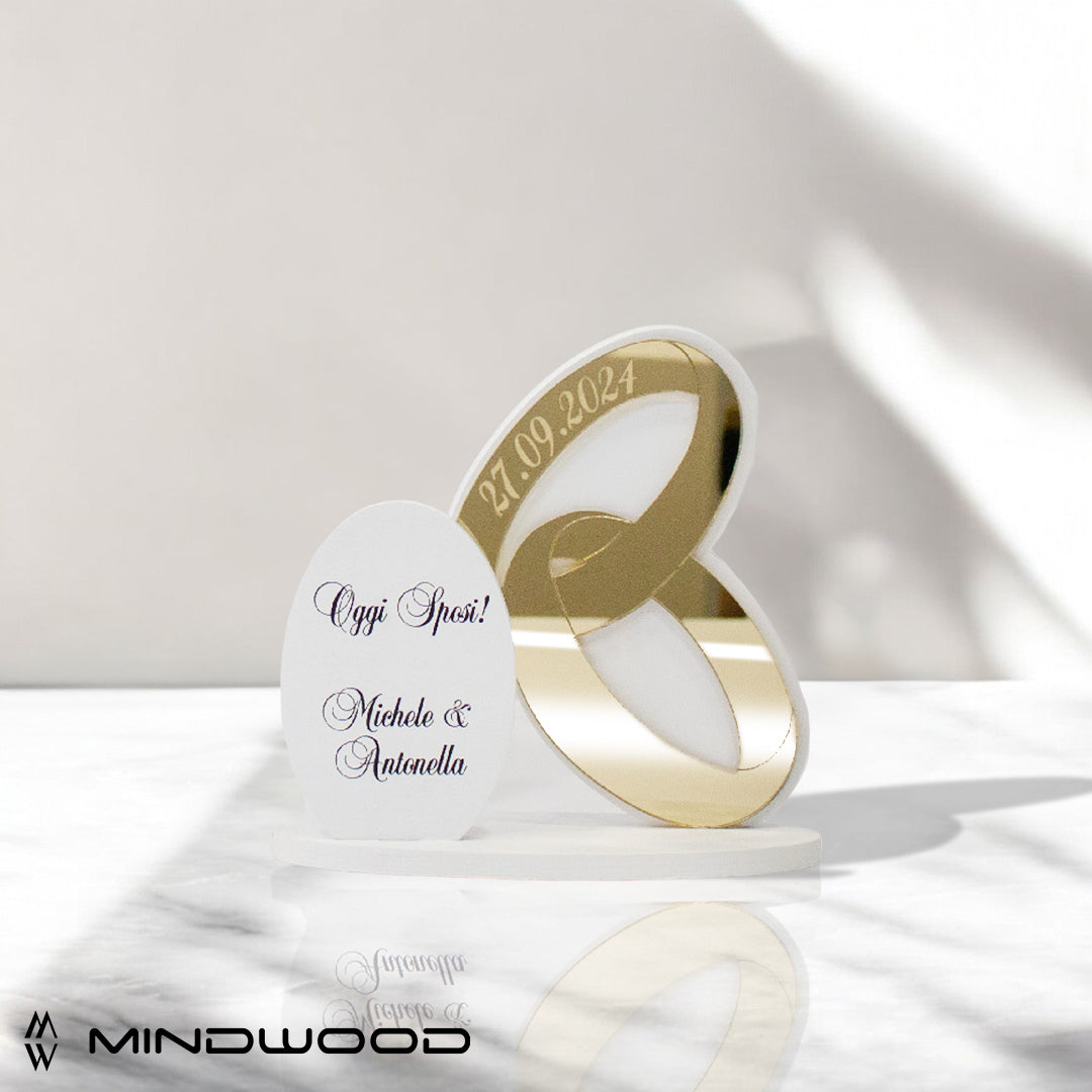 Decorazione da tavolo Anelli personalizzato
