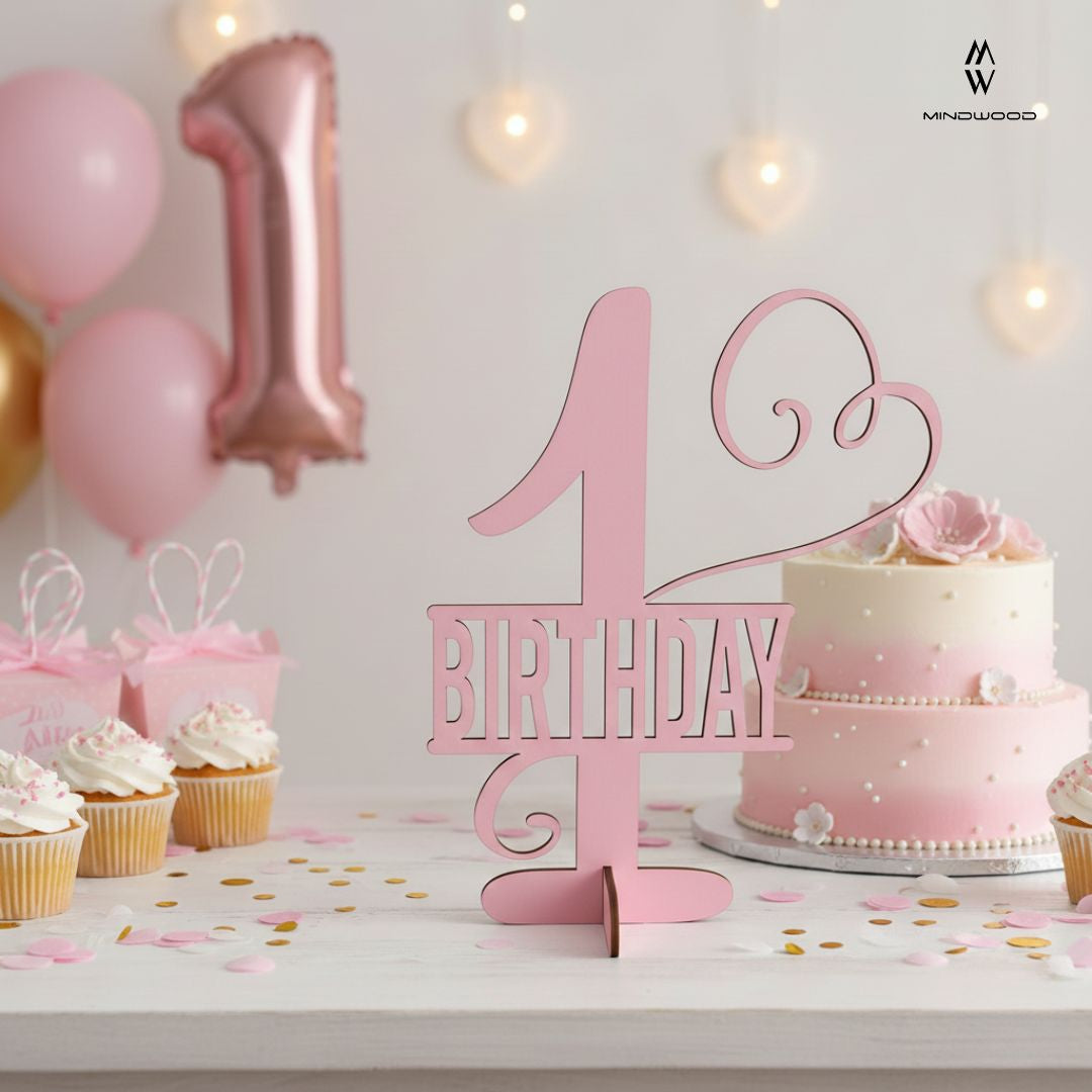 Decorazione da Tavolo in Legno verniciato e Plexiglass Specchiato