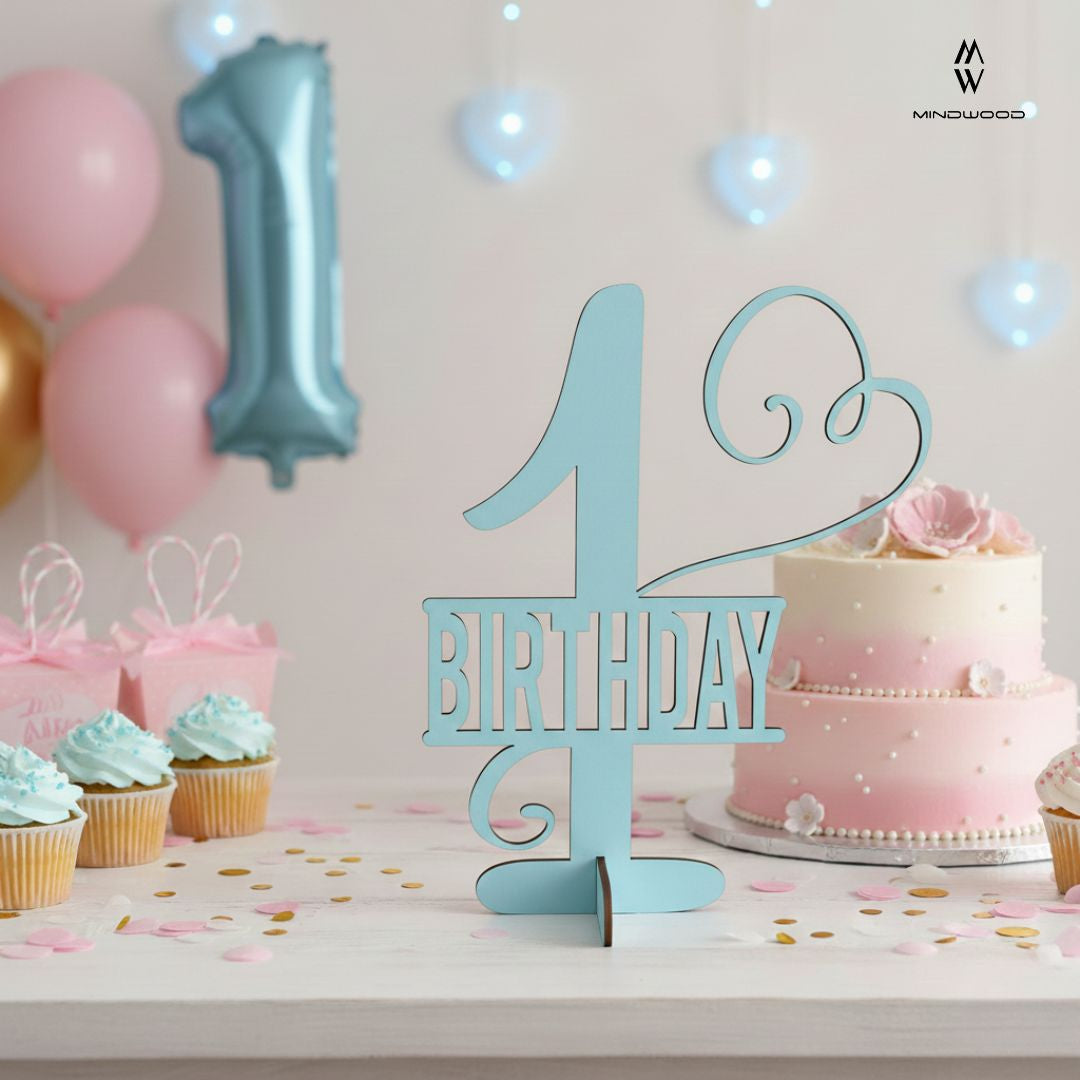 Decorazione da Tavolo in Legno verniciato e Plexiglass Specchiato