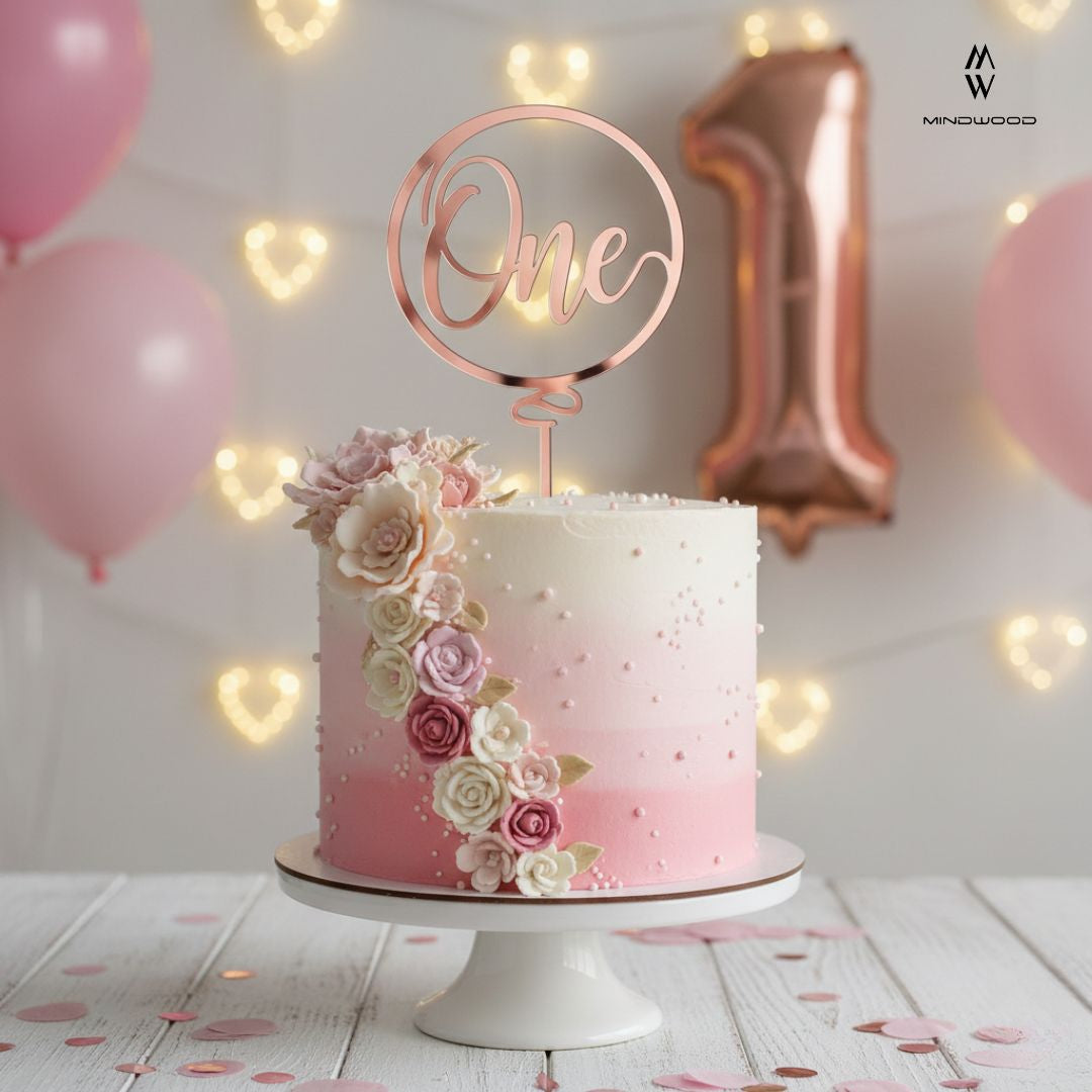 CakeTopper Plex One Baloon