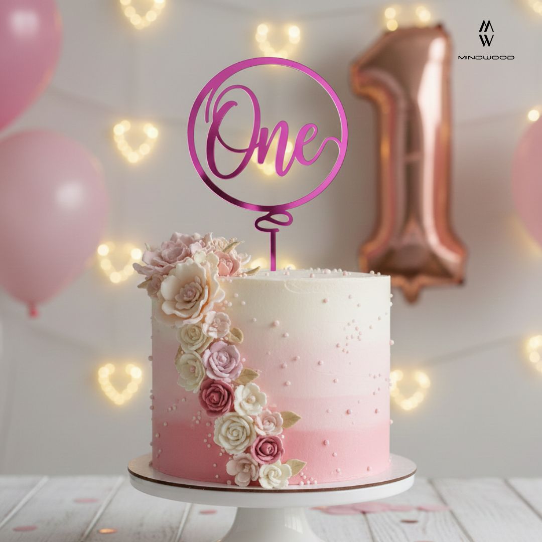 CakeTopper Plex One Baloon