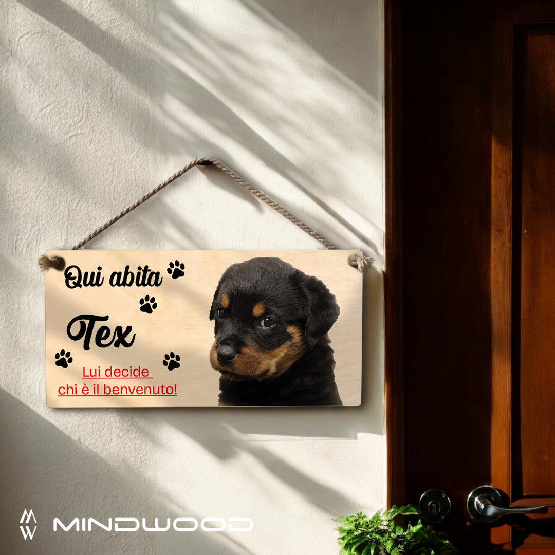 Targhetta Fuori Porta Pet