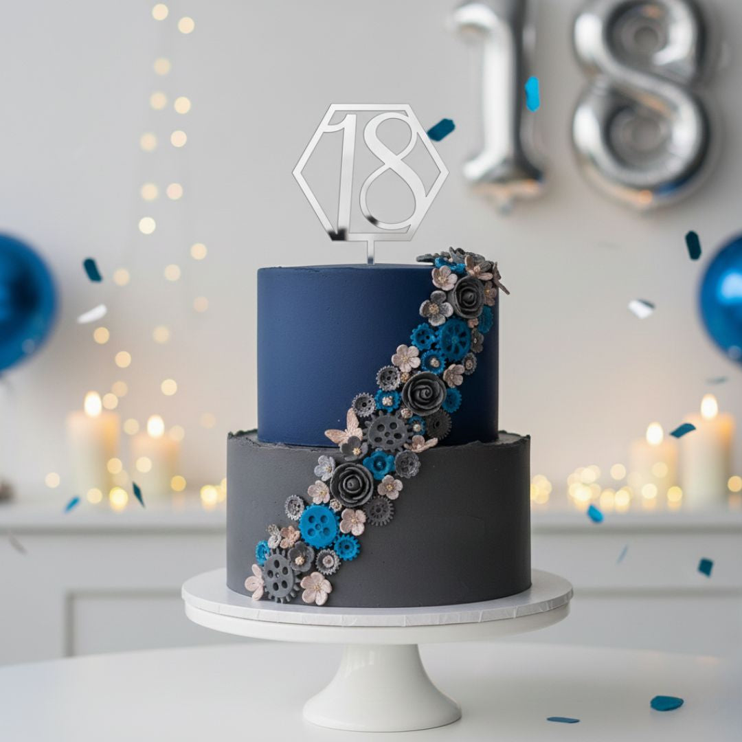 CakeTopper 18 esagonale