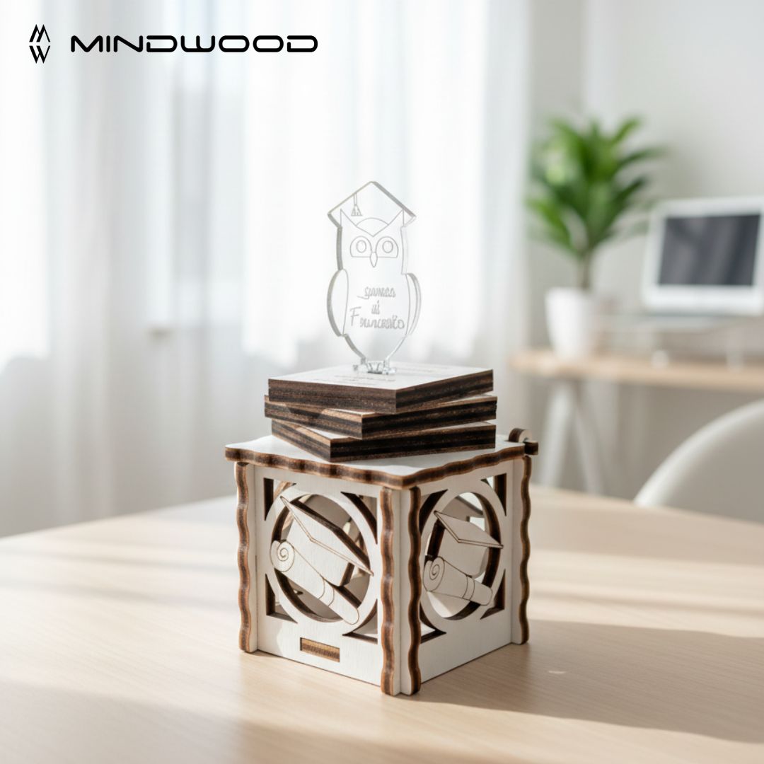 Scatola Portaconfetti Laurea Personalizzabile con Gufo