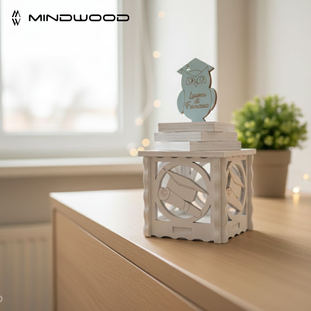 Scatola Portaconfetti Laurea Personalizzabile con Gufo