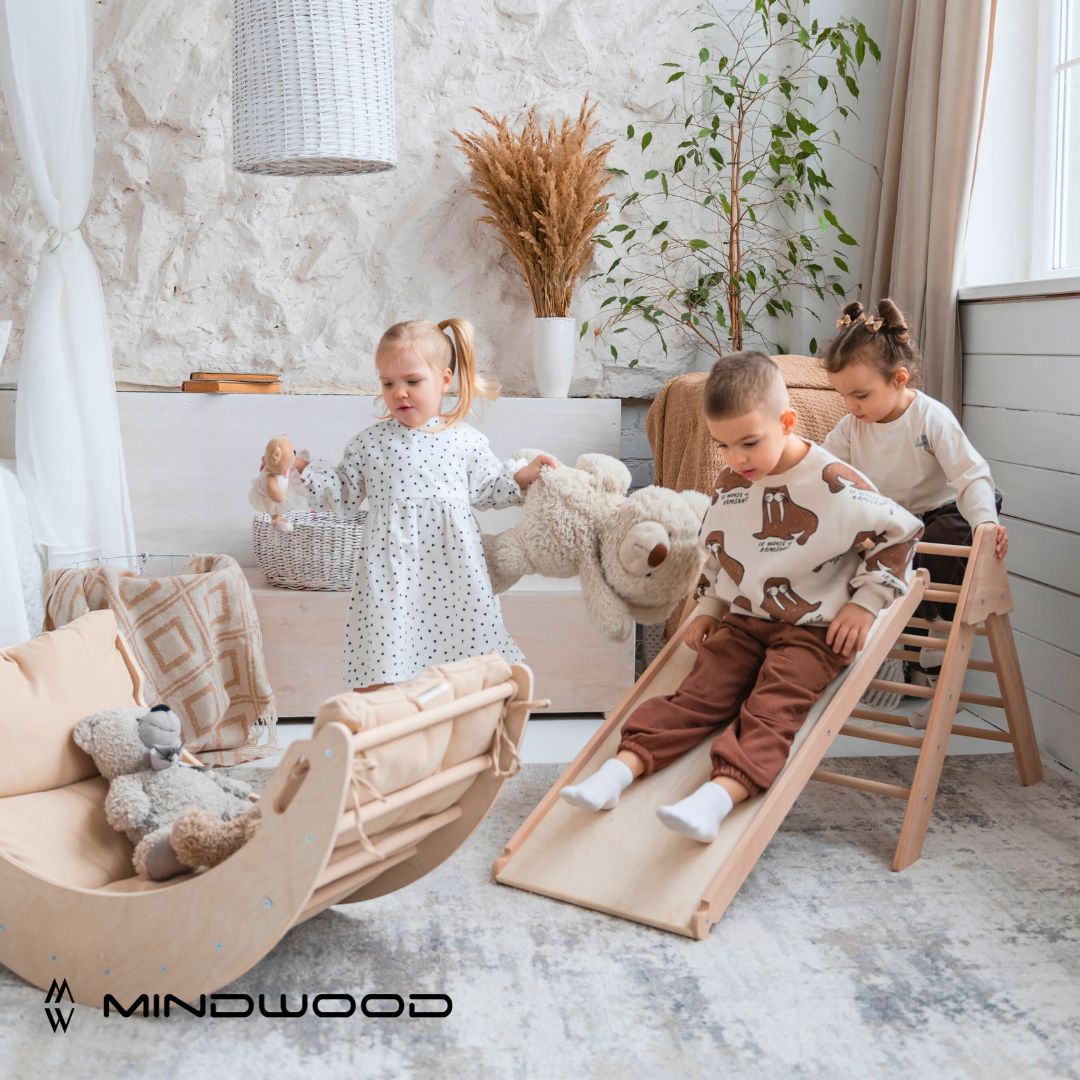 Maxi Set 3 Pezzi Pikler Triangolo + Rampa + Arco