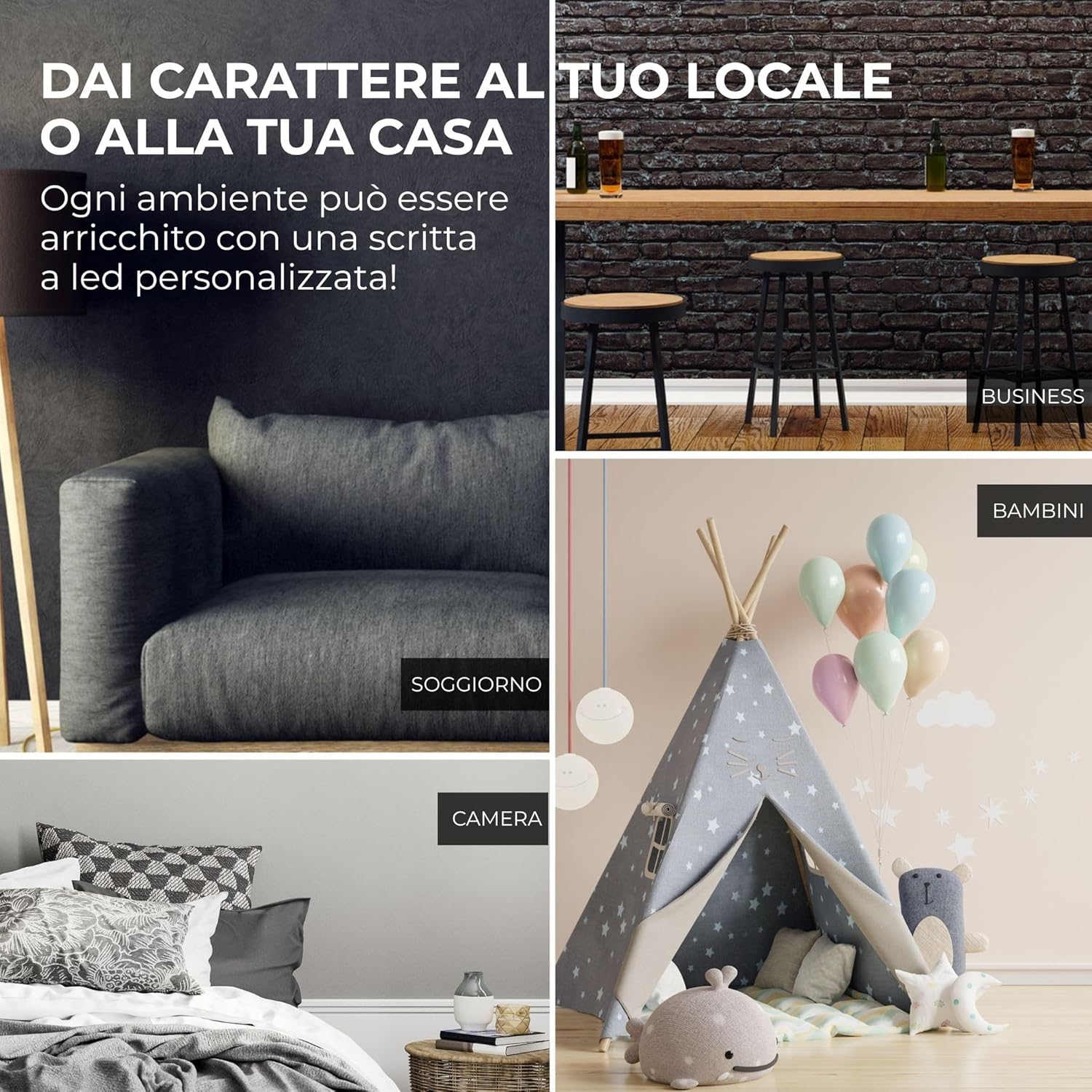 Scritta a Led Personalizzata - Crea la tua scritta