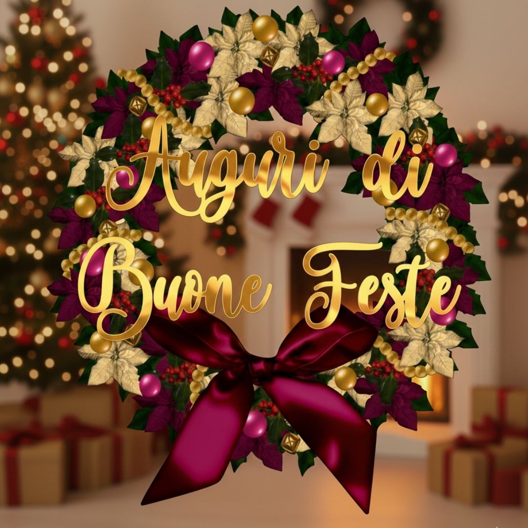 Ghirlanda Auguri di Buone Feste