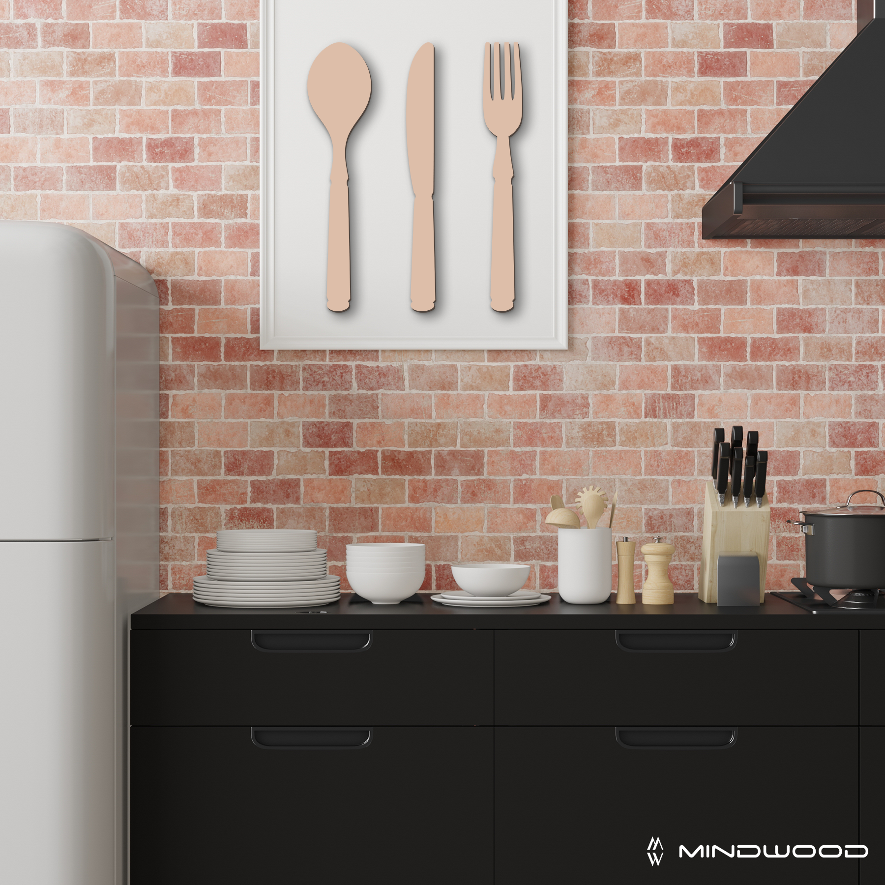 Scritta in Legno Posate