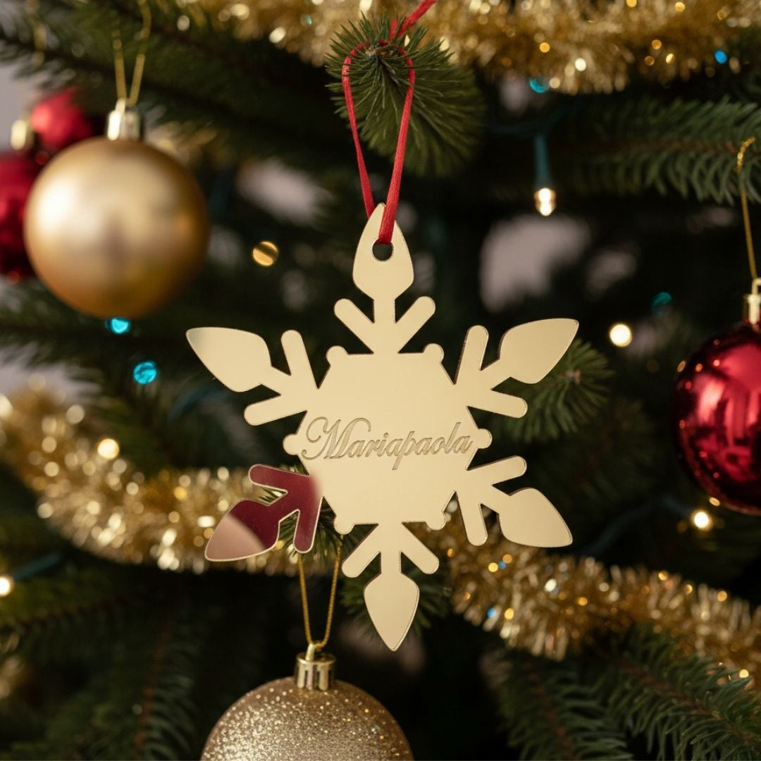 Pallina Personalizzata - Fiocco di Neve