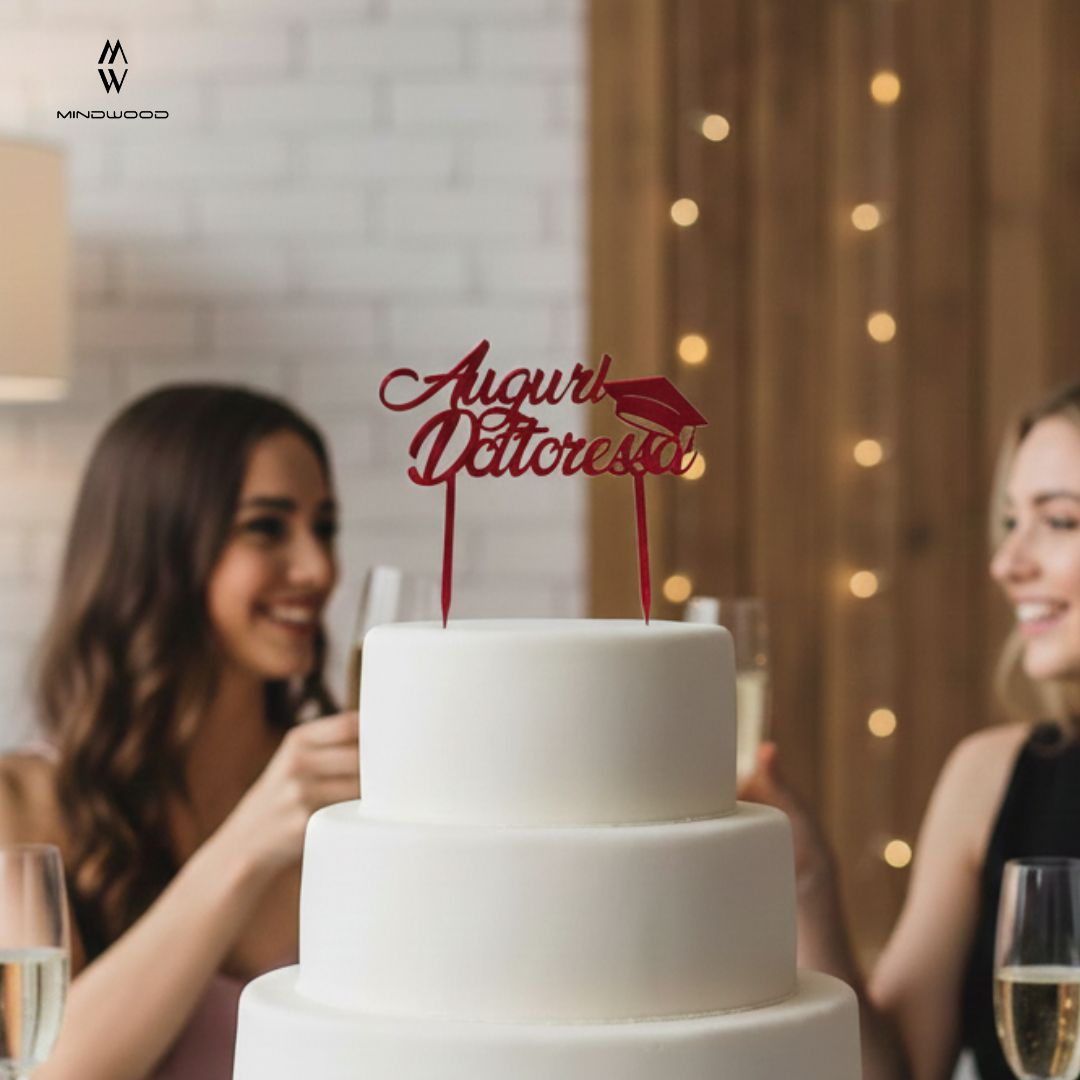 CakeTopper Plex Auguri Dottoressa