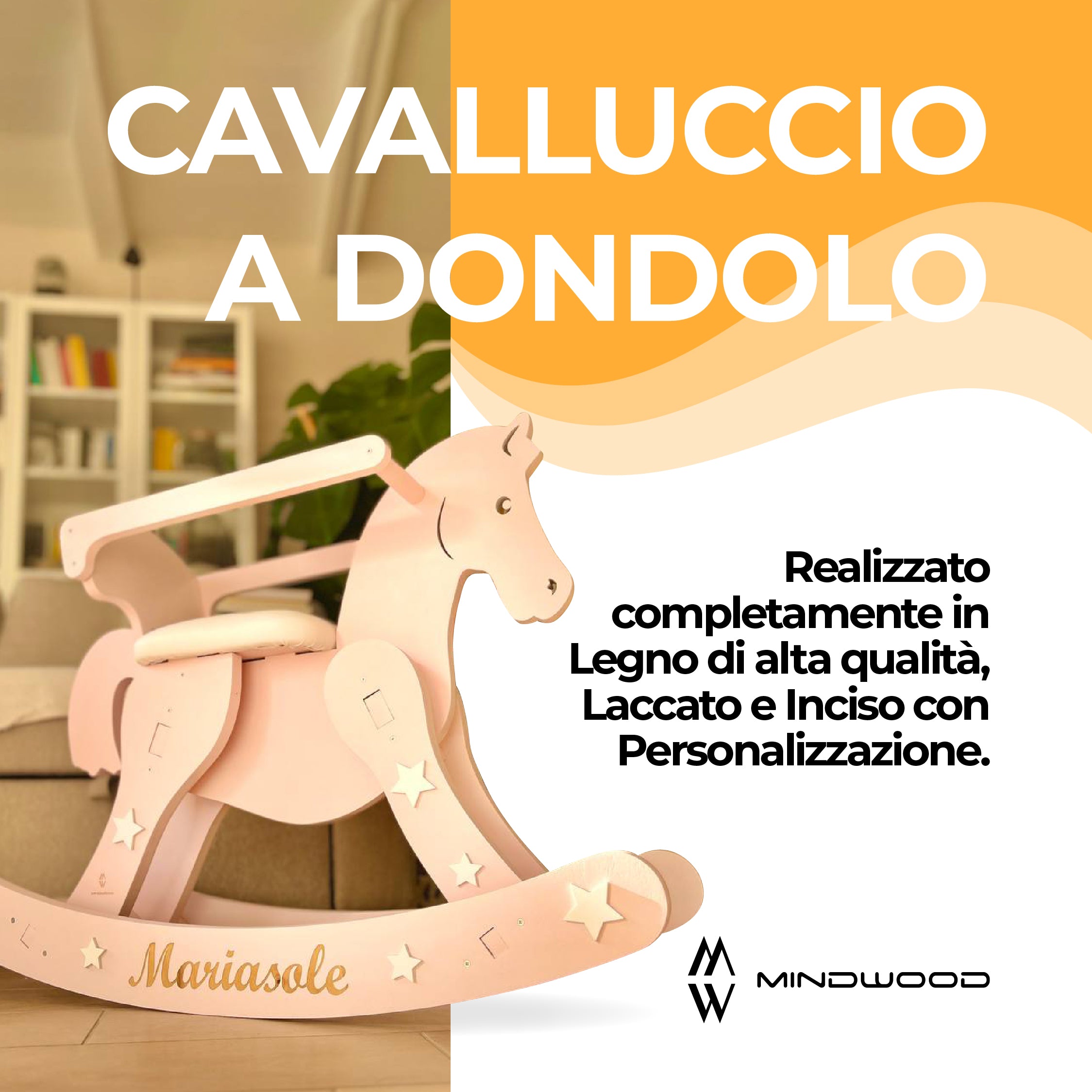 Mindwood | Cavalluccio a dondolo personalizzato