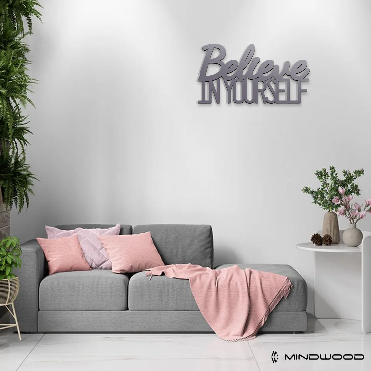Scritta in Legno Believe in yourself