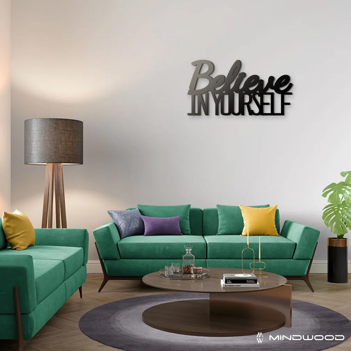 Scritta in Legno Believe in yourself