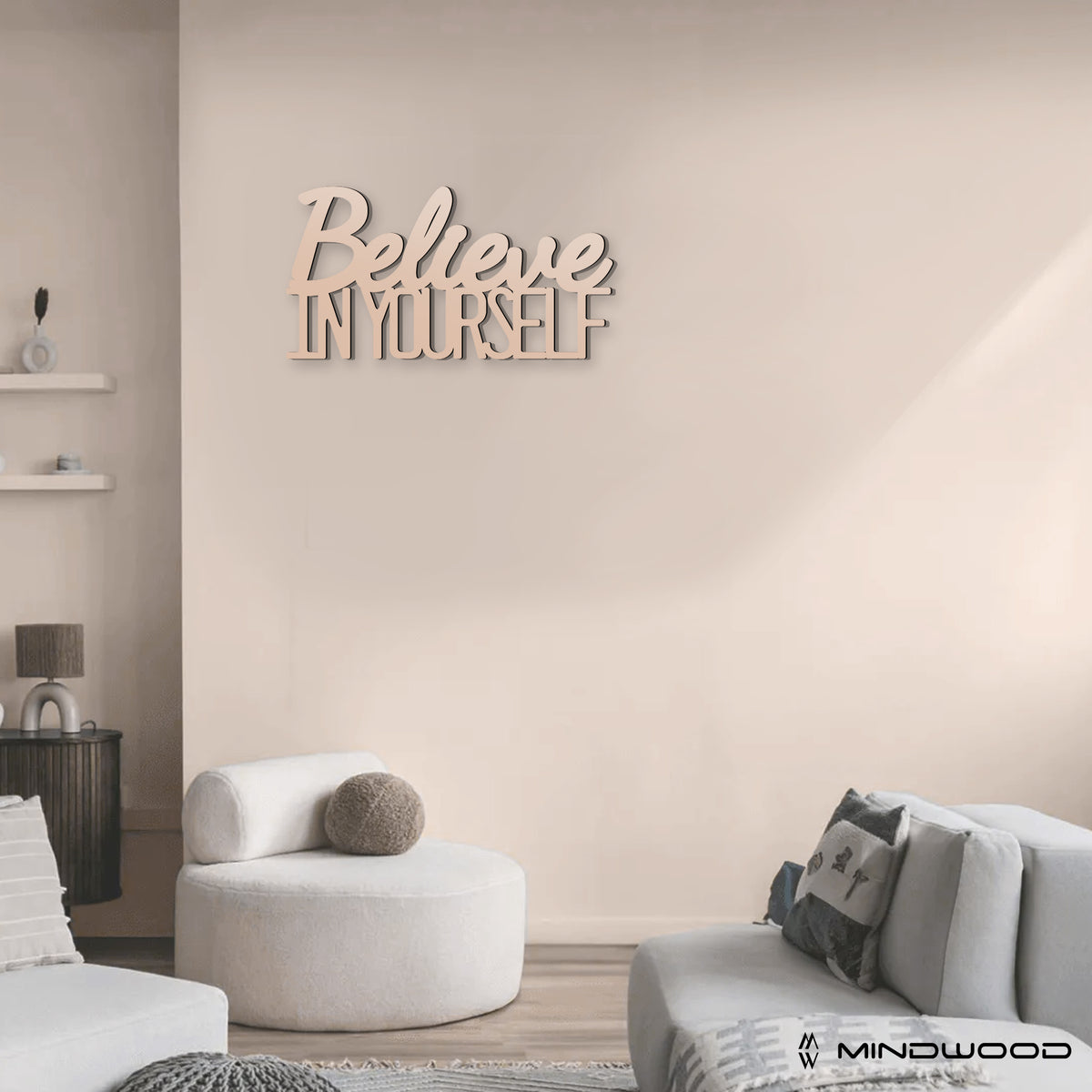 Scritta in Legno Believe in yourself