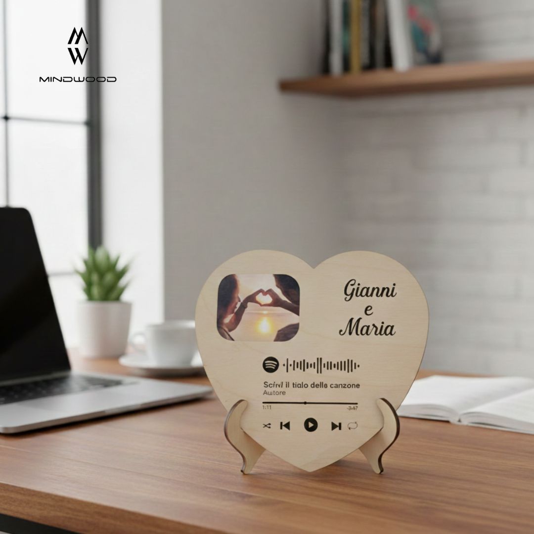 Targhetta Cuore musicale