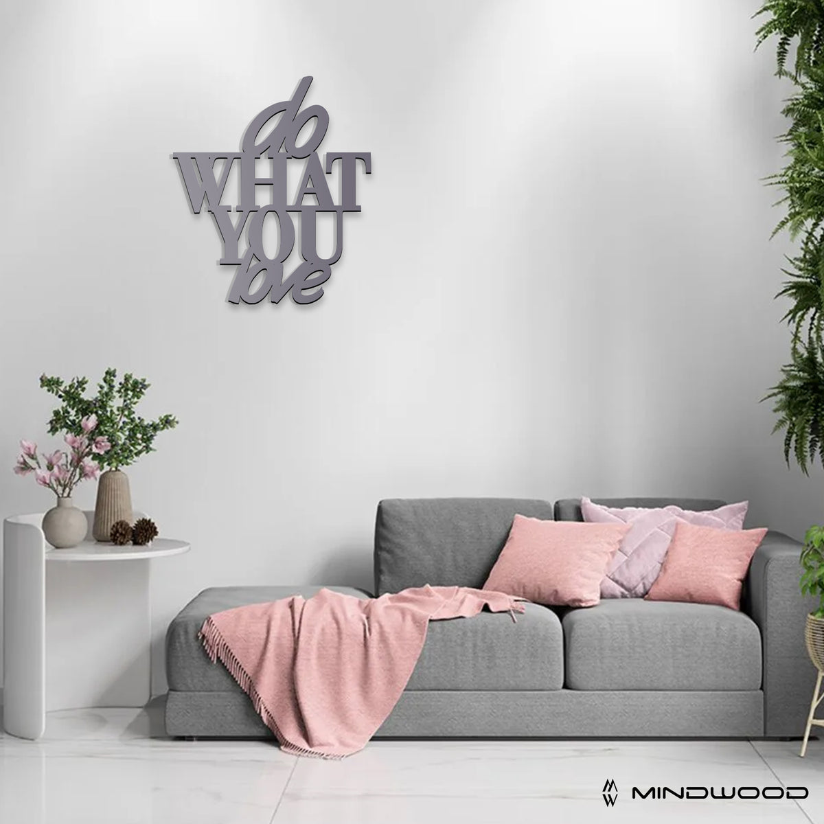 Scritta in Legno Do What You Love