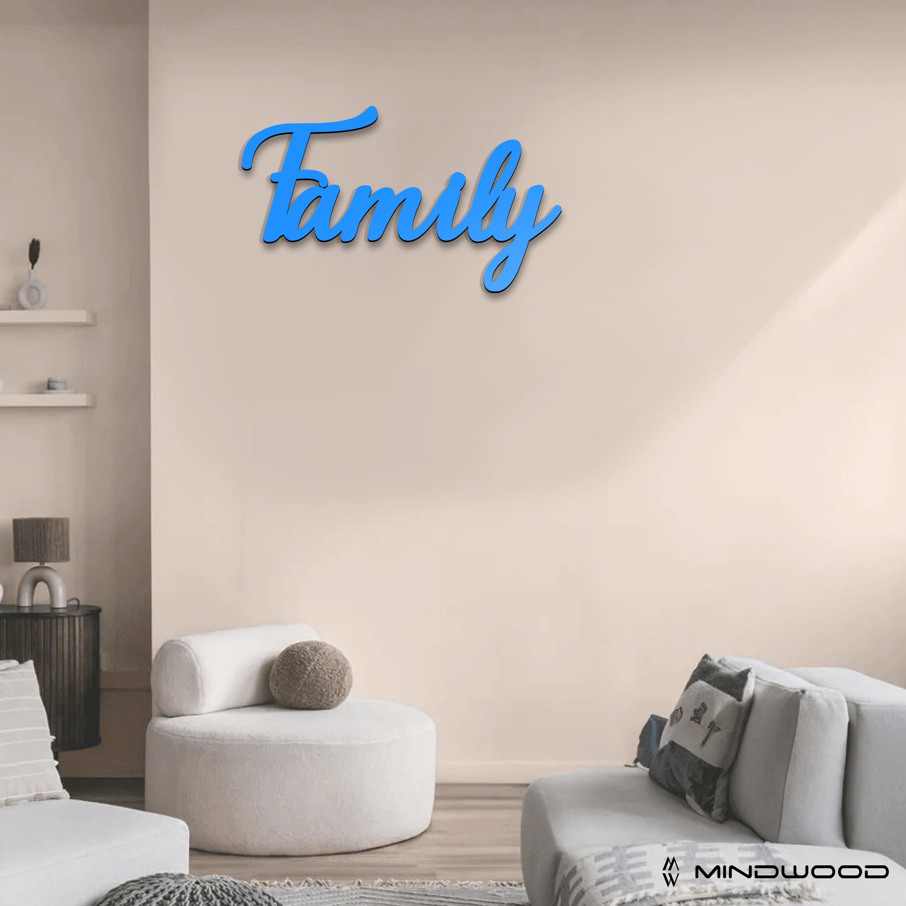 Scritta in Legno Family