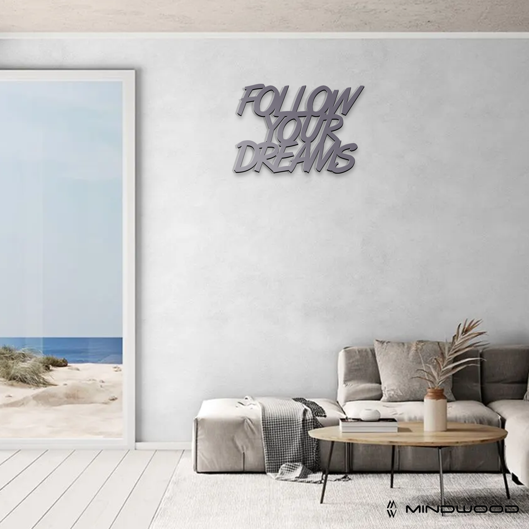 Scritta in Legno Follow Your Dreams