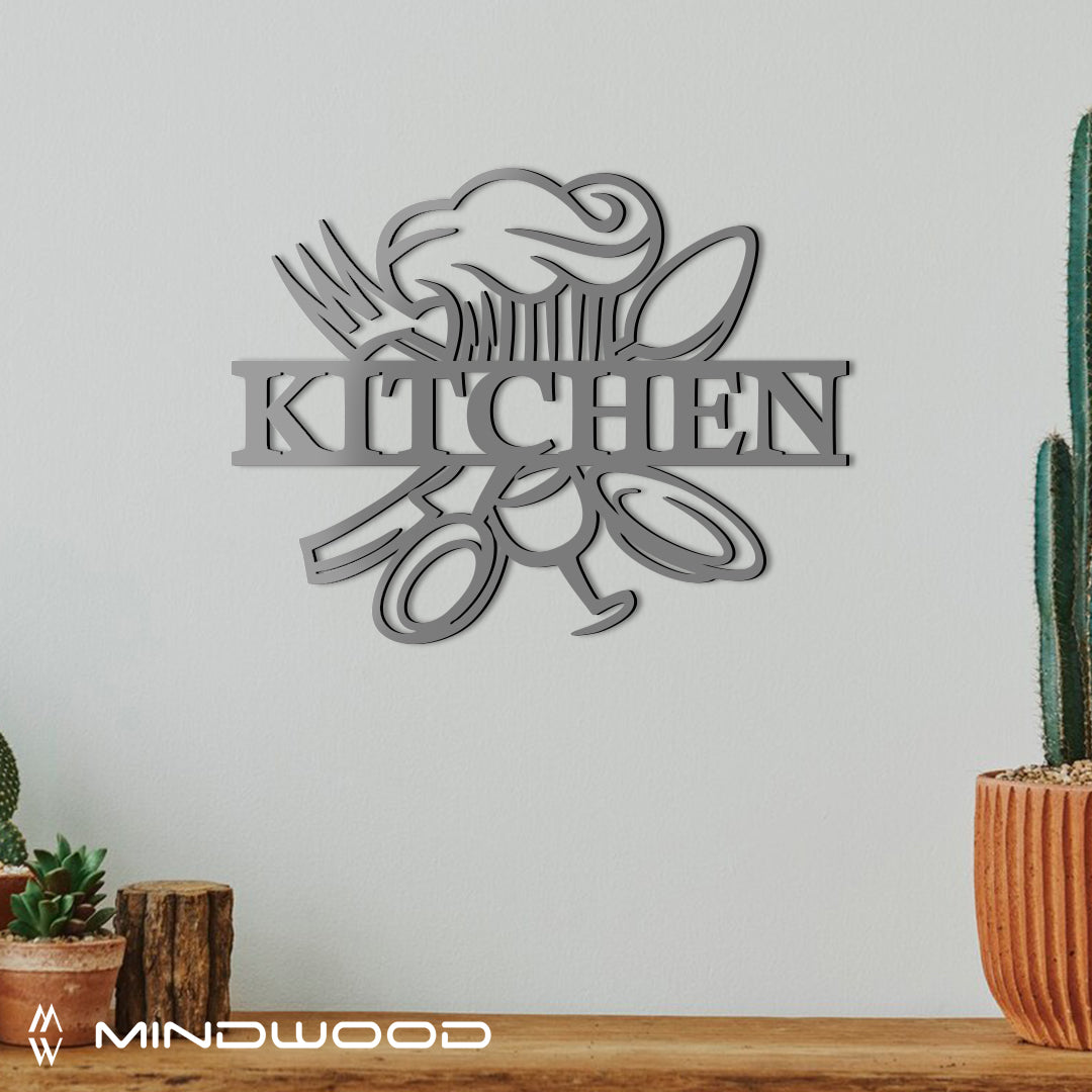 Scritta in Legno Kitchen