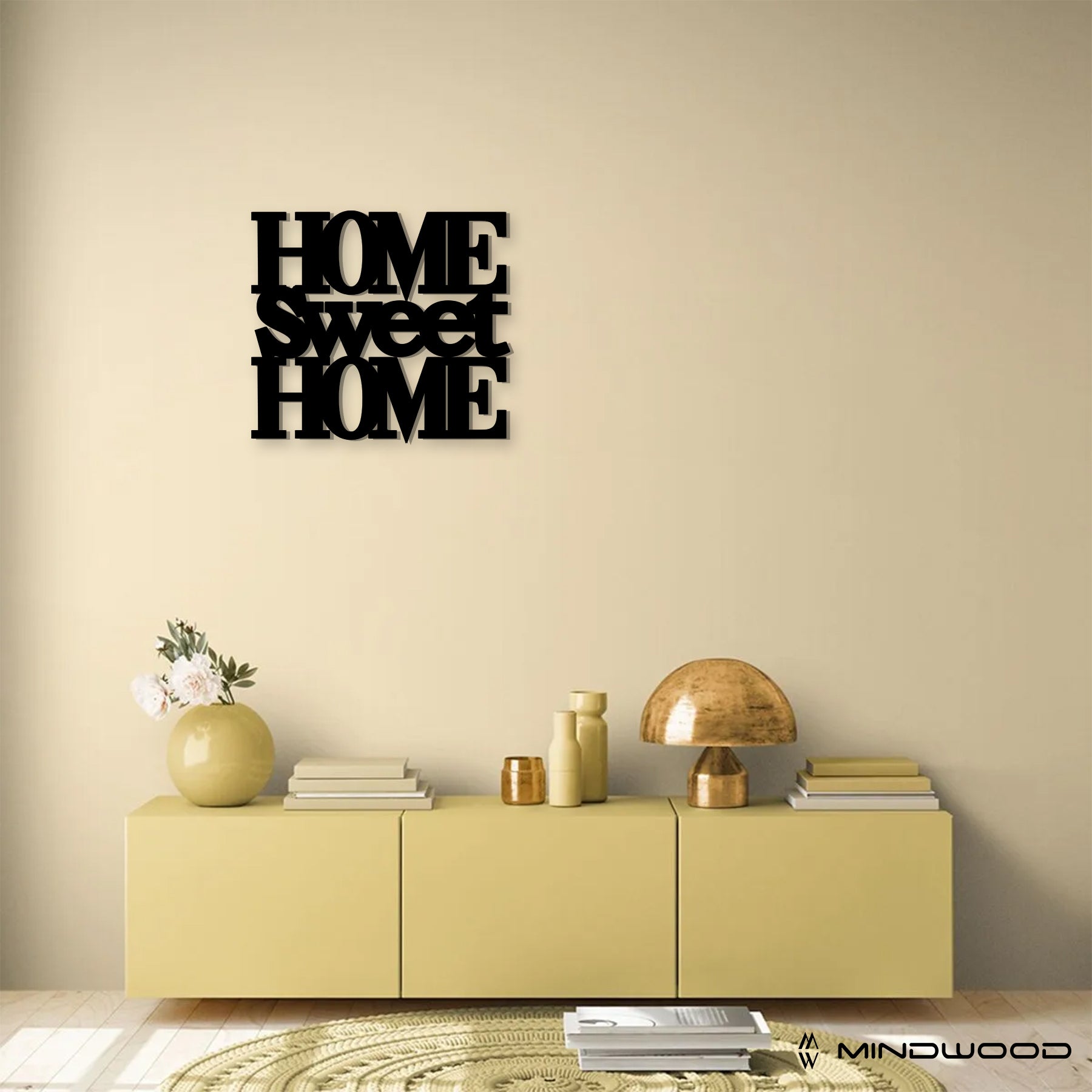 Scritta in Legno Home sweet Home