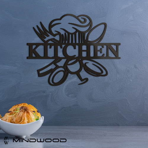 Scritta in Legno Kitchen