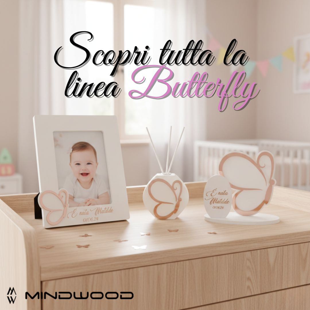 Decorazione da tavolo personalizzata Butterfly