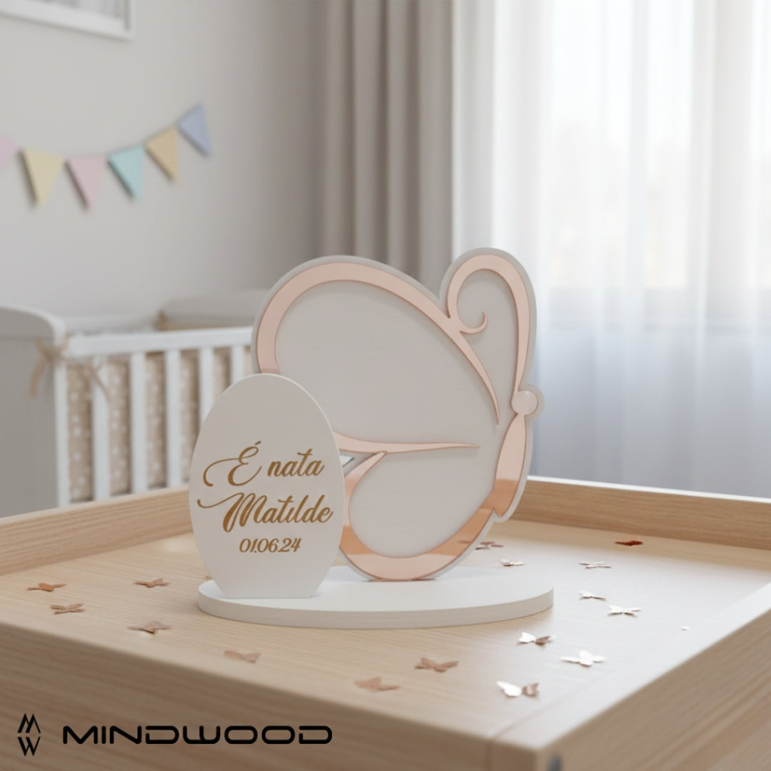 Decorazione da tavolo personalizzata Butterfly