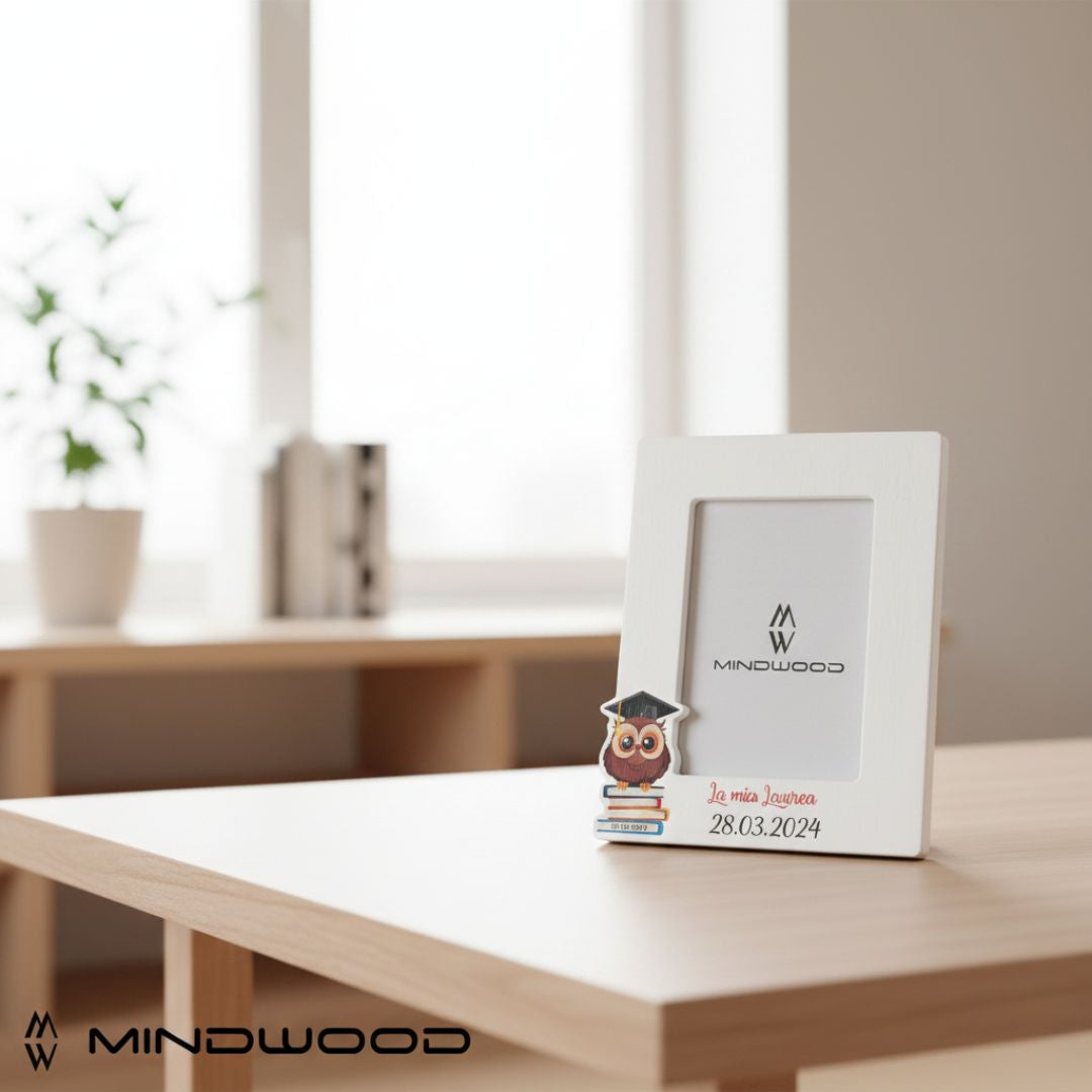 Portafoto Laurea Personalizzabile Gufetto