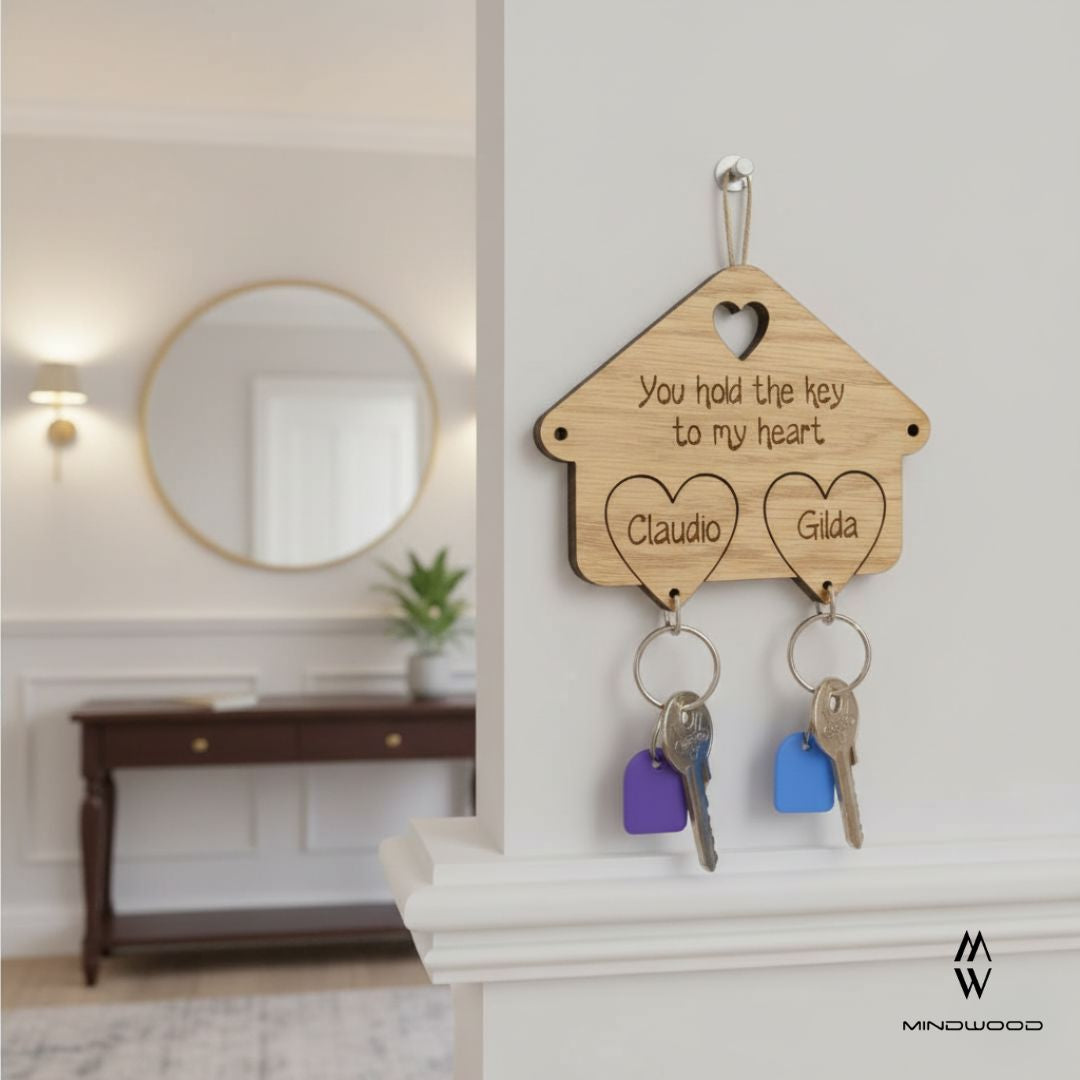 Casetta Portachiavi Cuoricini