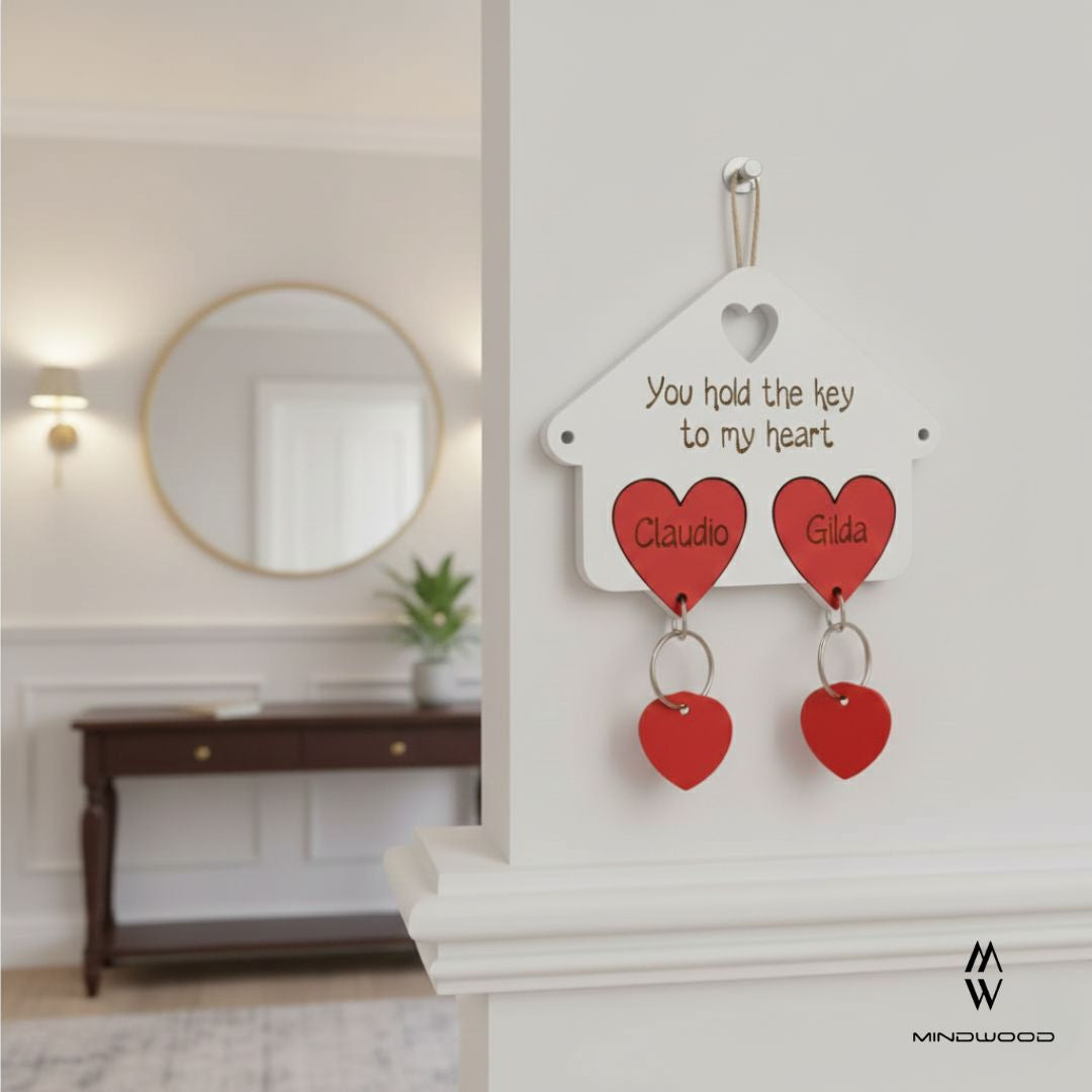 Casetta Portachiavi Cuoricini