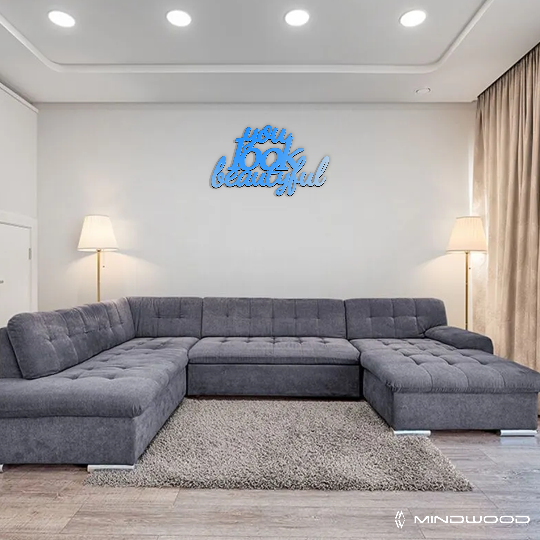 Scritta in Legno You look beautiful