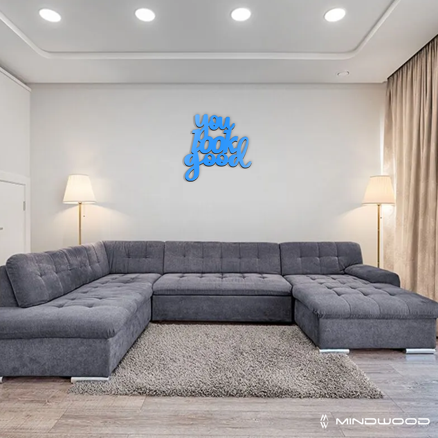 Scritta in Legno You look good