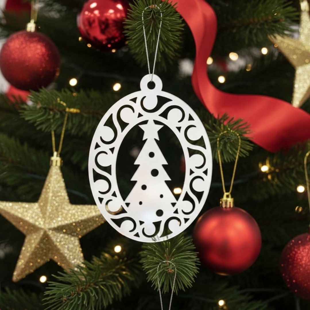 Pallina in Plex Specchiato Albero di Natale