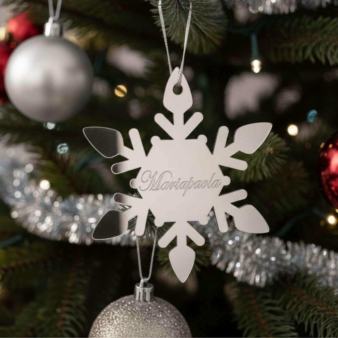 Pallina Personalizzata - Fiocco di Neve