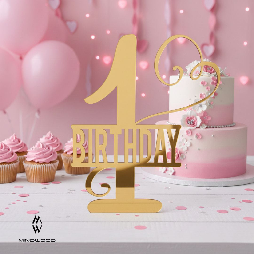 Decorazione da Tavolo in Legno verniciato e Plexiglass Specchiato