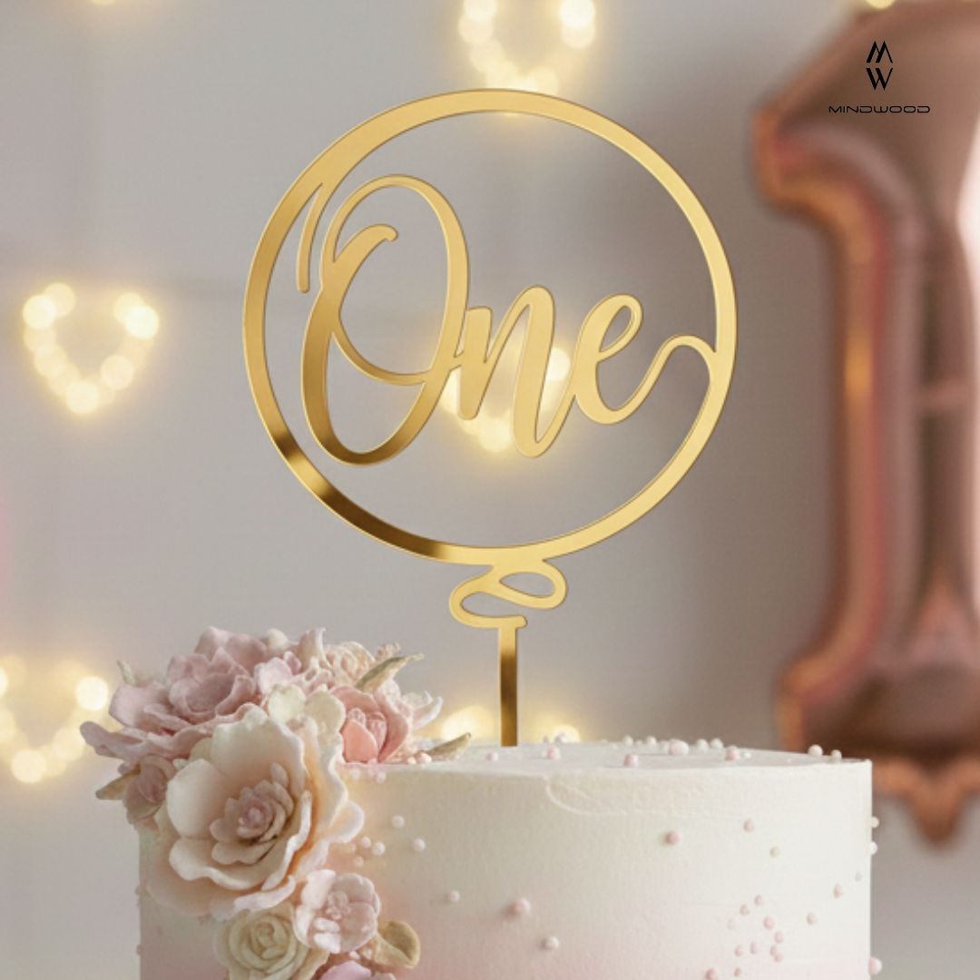 CakeTopper Plex One Baloon