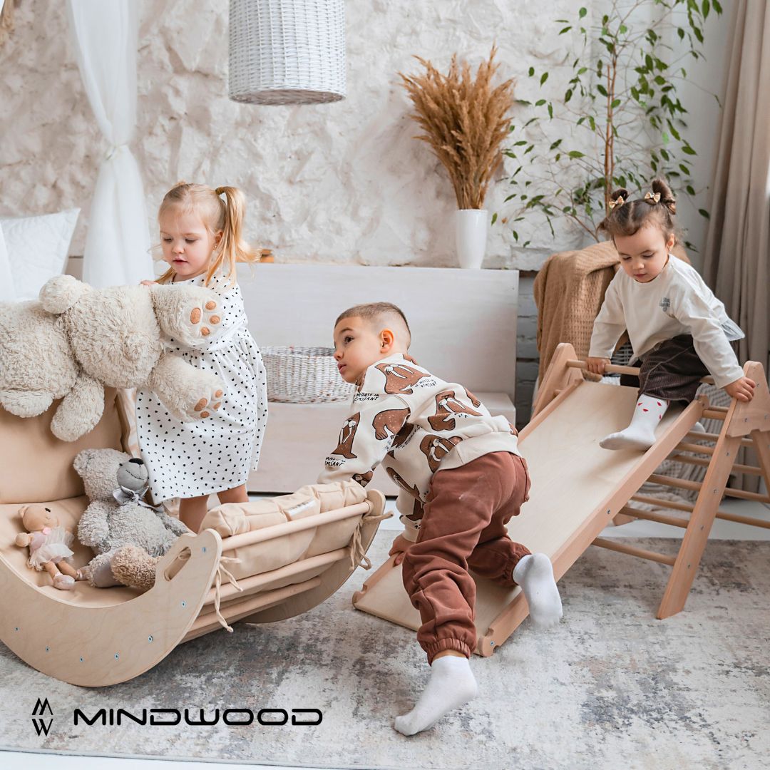 Maxi Set 3 Pezzi Pikler Triangolo + Rampa + Arco