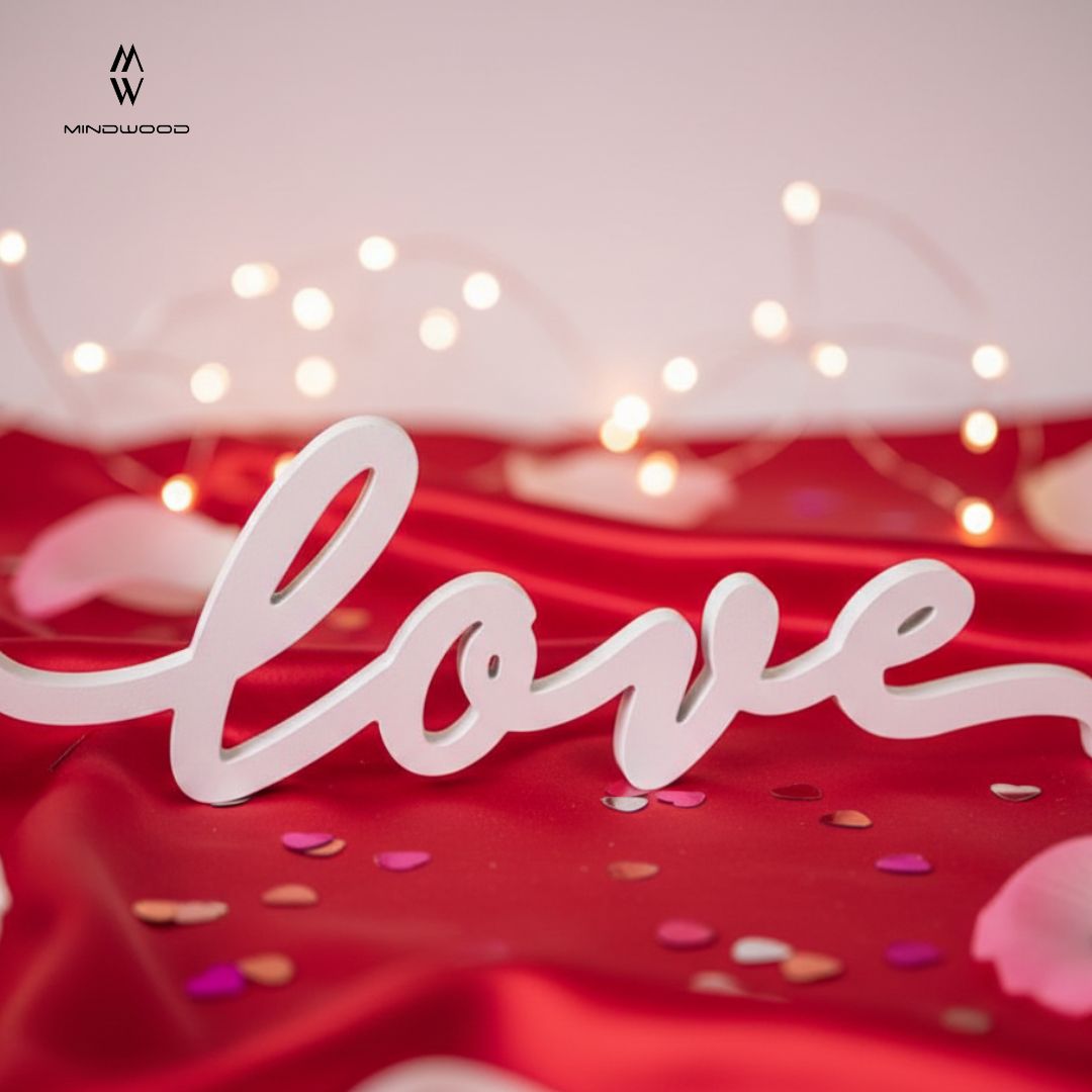 Scritta in Legno d'appoggio Love