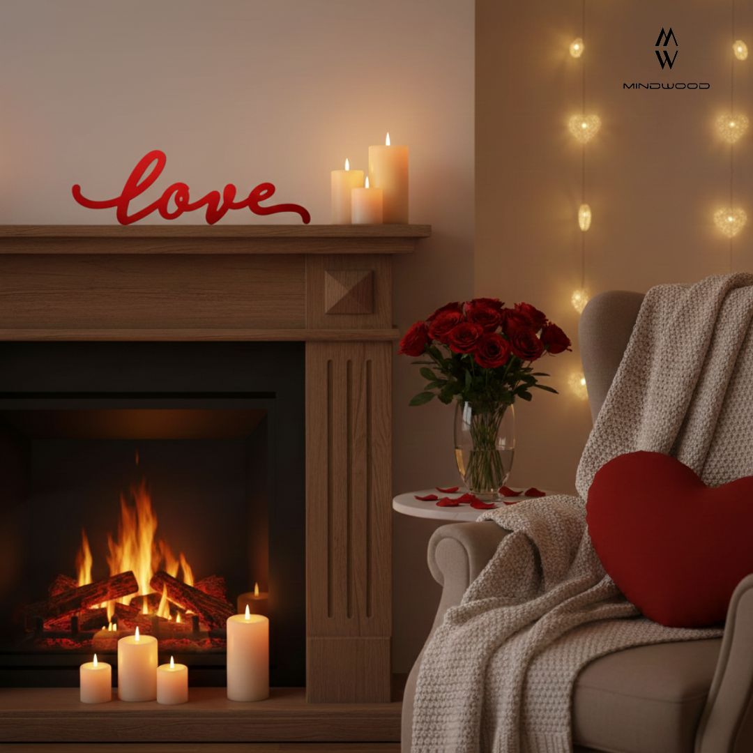 Scritta in Legno d'appoggio Love