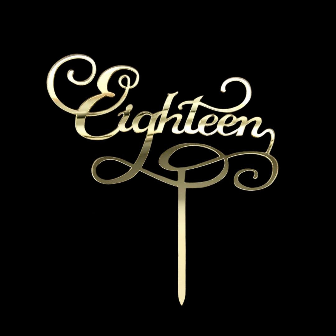 Cake Topper Eighteen