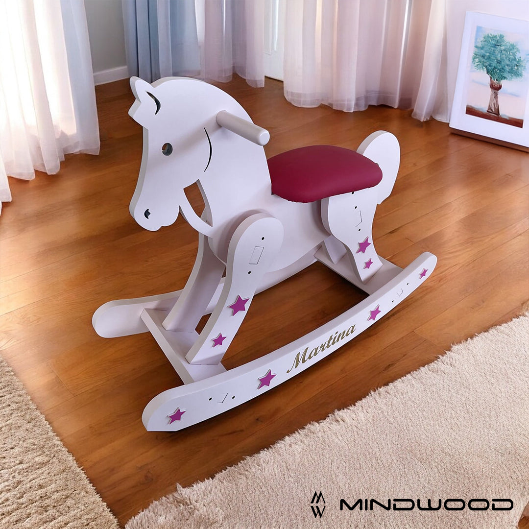 Dondolo Vespa Legno Scooter Giocattolo A Dondolo Blu Amore