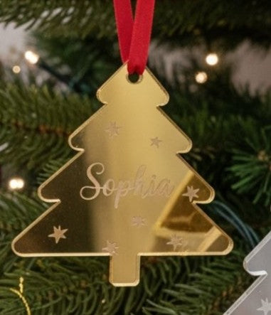 Pallina Alberello con incisione