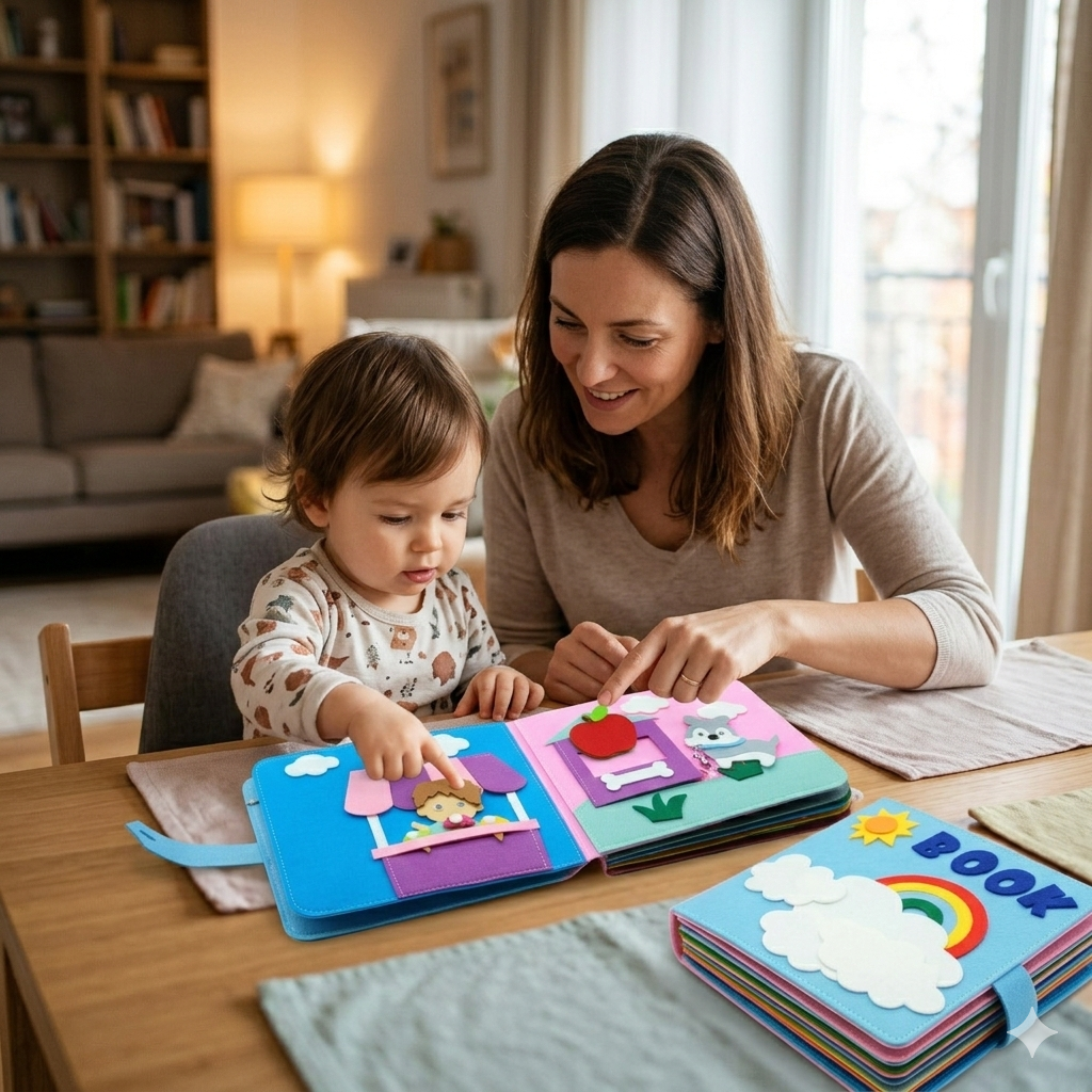 Libro Soft Book in Feltro Arcobaleno