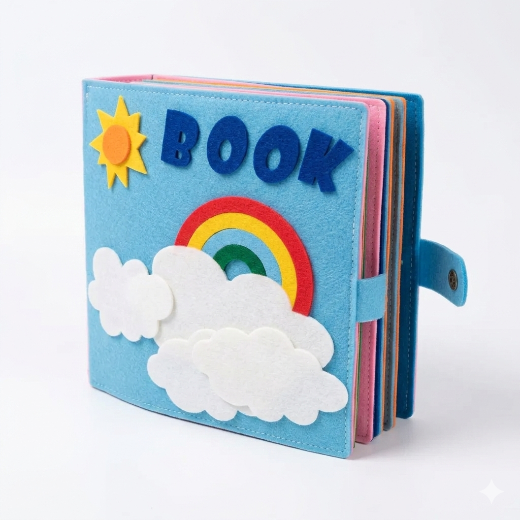Libro Soft Book in Feltro Arcobaleno