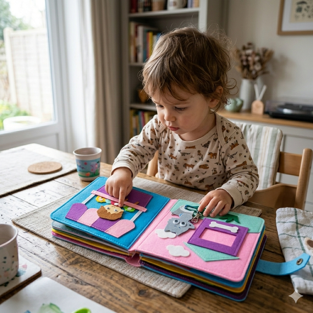 Libro Soft Book in Feltro Arcobaleno