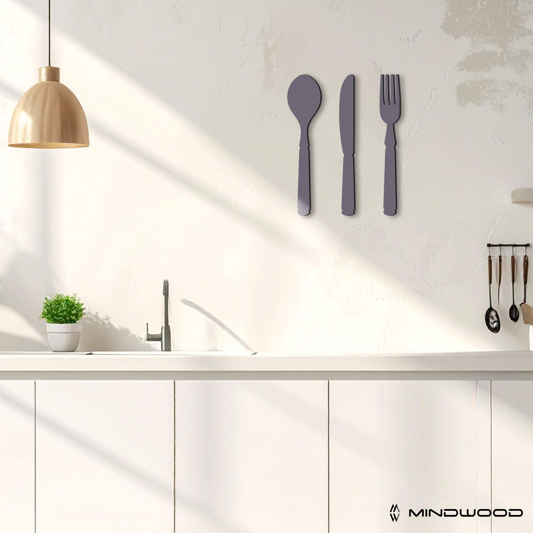 Scritta in Legno Posate