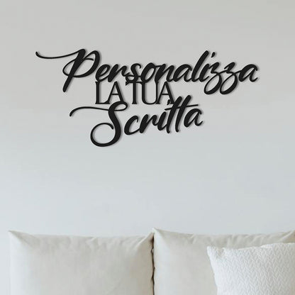 Scritta in Legno da Parete Personalizzata