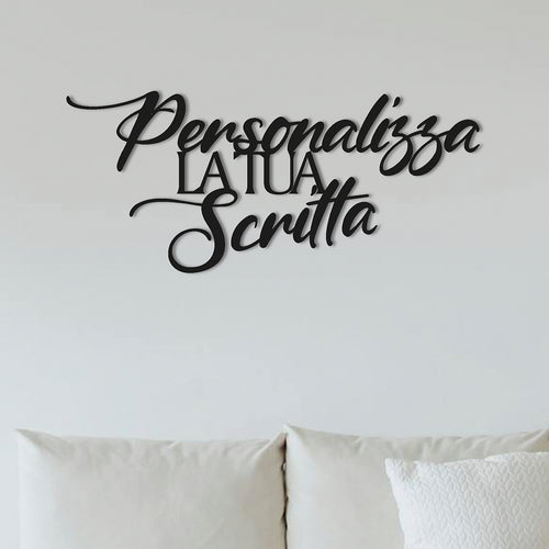 Scritta in Legno da Parete Personalizzata