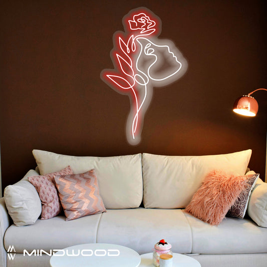 Scritta a LED personalizzata, una decorazione luminosa perfetta per ogni spazio moderno.